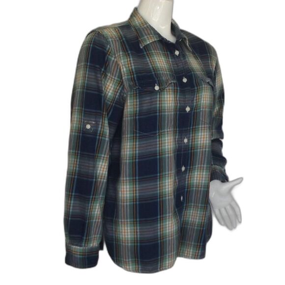DENIM & SUPPLY Ralph Lauren Plaid Shirt, XL, Brushed Cotton Flannel, Tab sleeves - Picture 3 of 11
